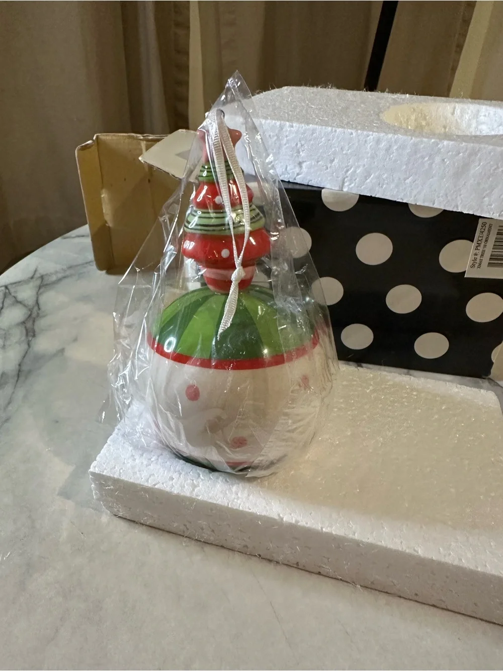 MSC 'Personalize Me' Green & Red Holiday Ornament